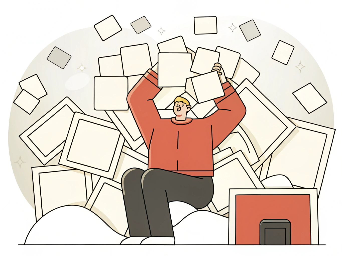 Illustration of batch processing queue.