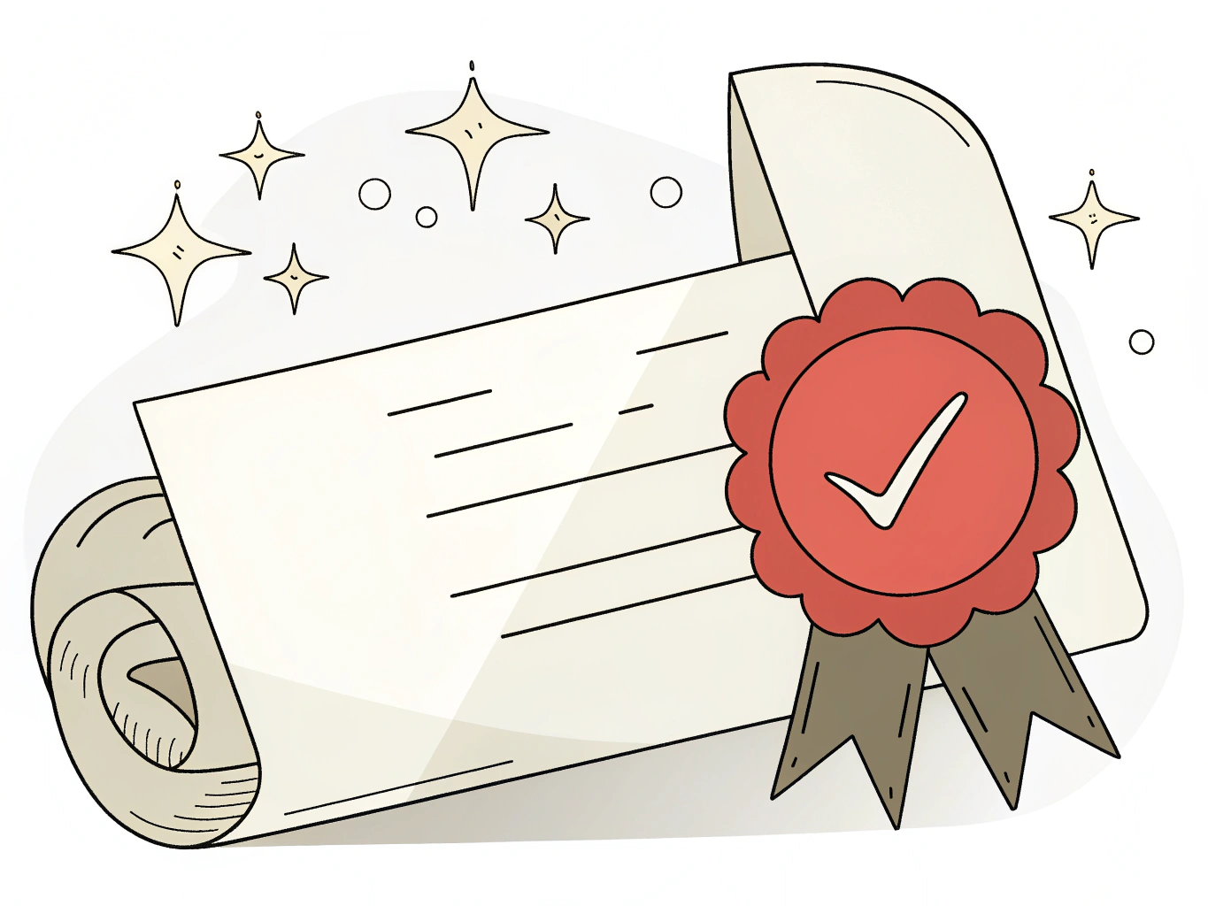 Illustration of usage rights badge.