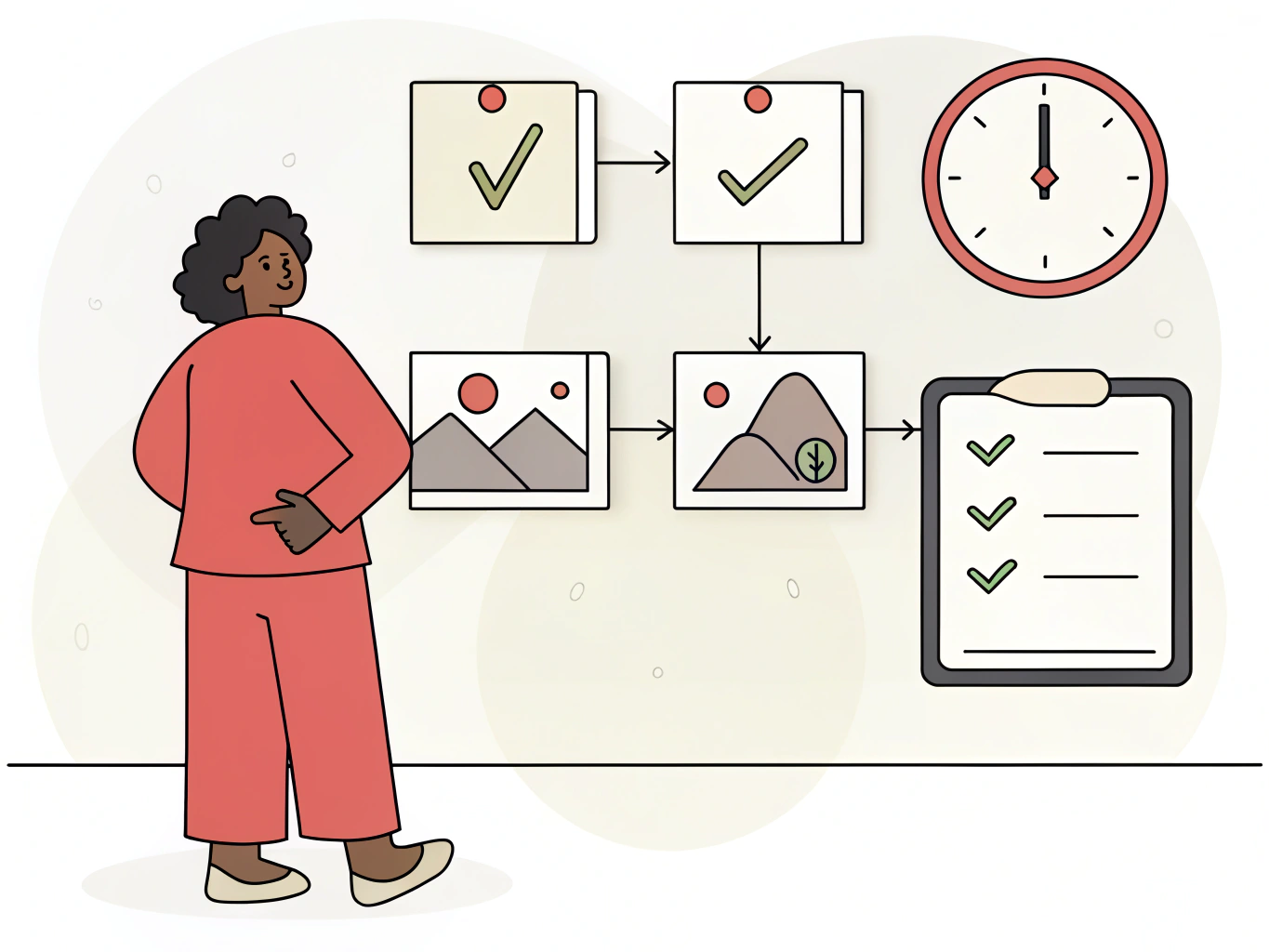 Illustration of fast creation workflow.
